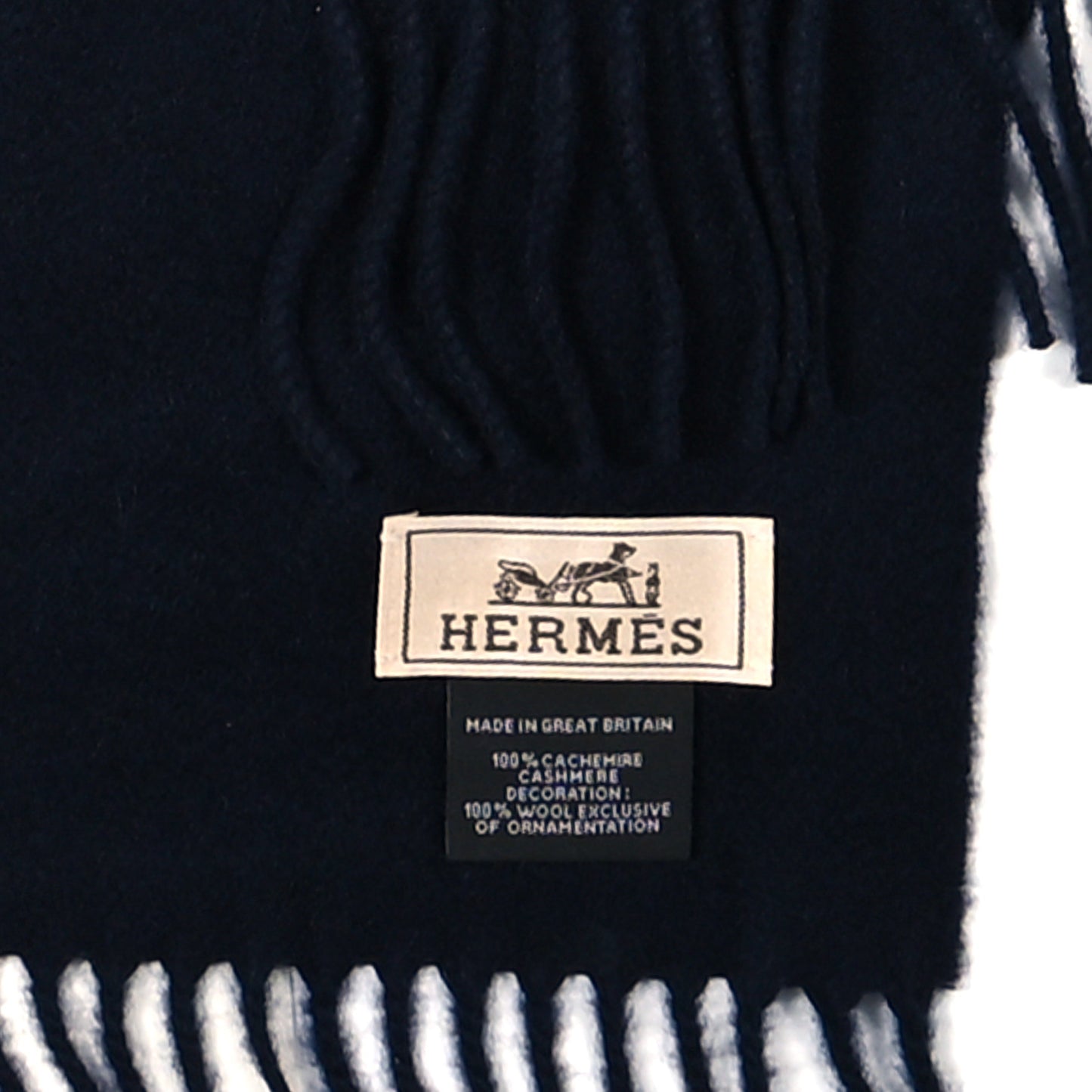 Cashmere Mr Farrier Patch Detail Muffler Marine