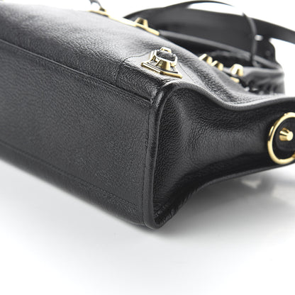 Balenciaga Chevre Gold Metallic Edge Hardware S City Black 7 of 9