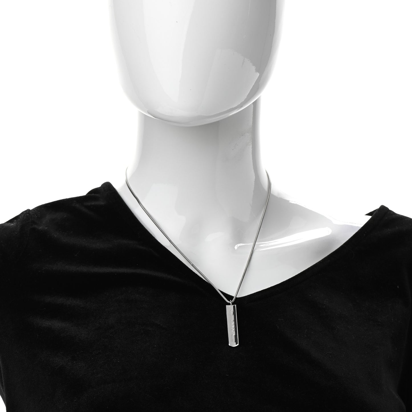 Sterling Silver 1837 Bar Pendant Necklace