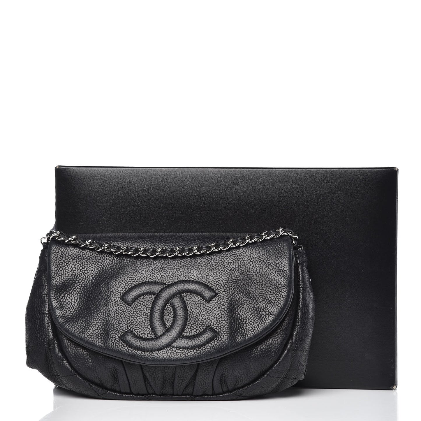 Caviar Half Moon Wallet On Chain WOC Black