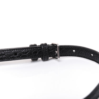 Saint Laurent Calfskin Crocodile Embossed Small Cabas Rive Gauche Black 27 of 27