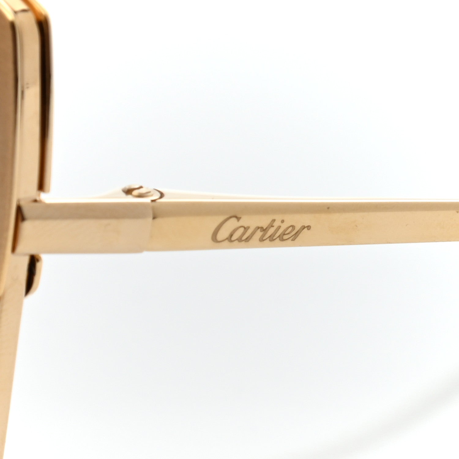 Cartier Panthere De Cartier Square Sunglasses Gold 8 of 8