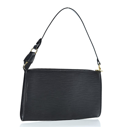 Louis Vuitton Epi Pochette Accessories 21 Black 3 of 9
