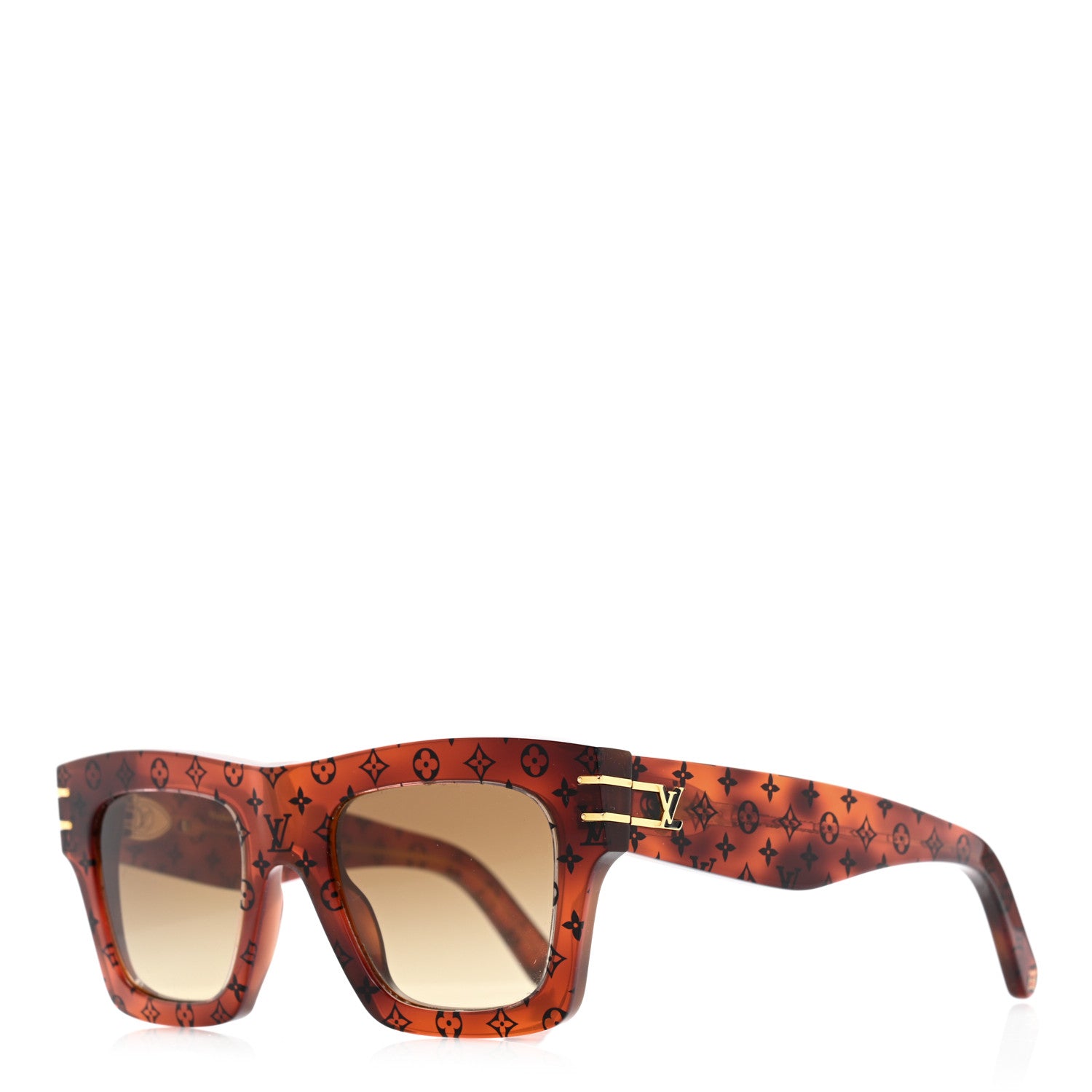 Louis Vuitton Acetate Blade Sunglasses Z1483W Tortoise 1 of 11