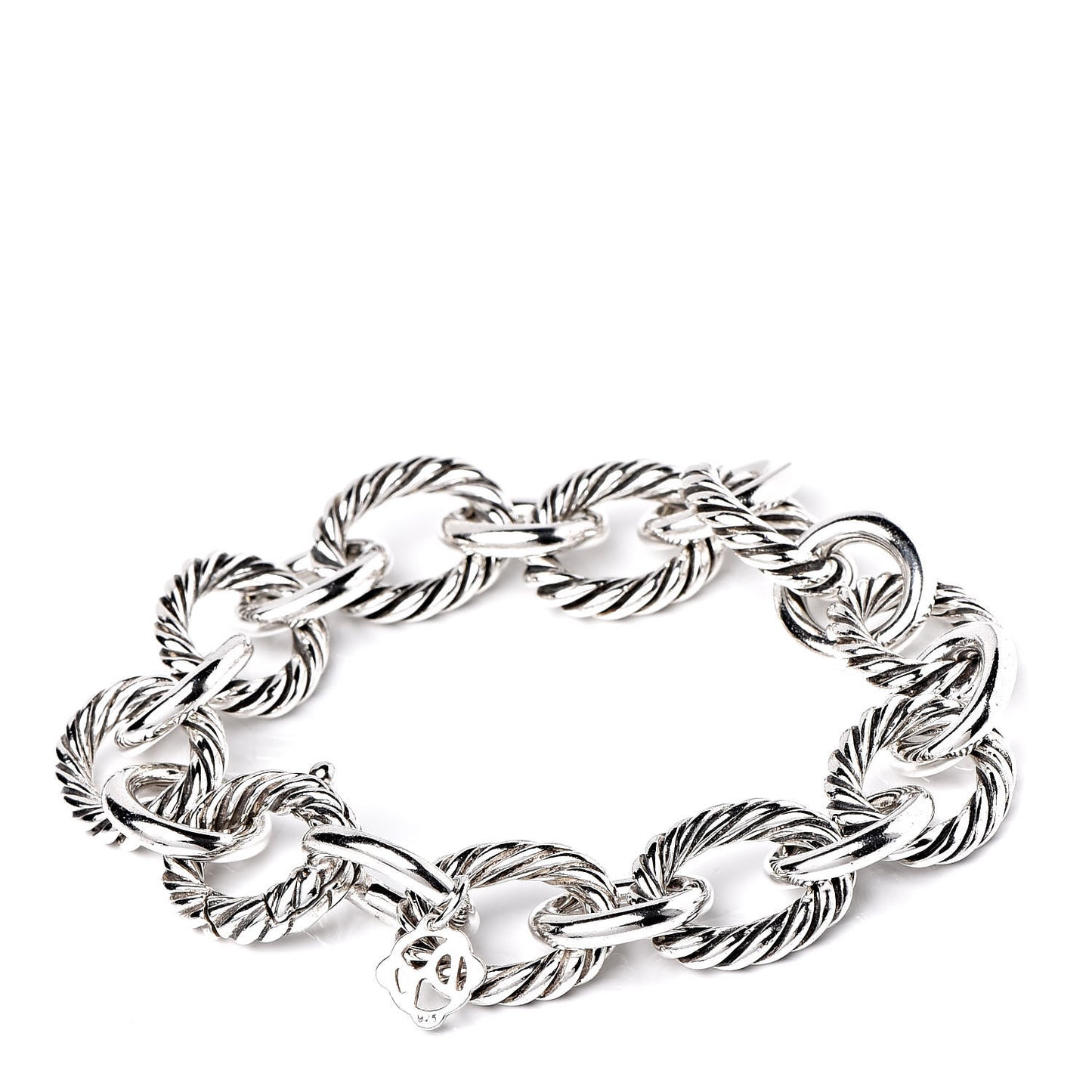 Sterling Silver 12mm Large Oval Link Bracelet