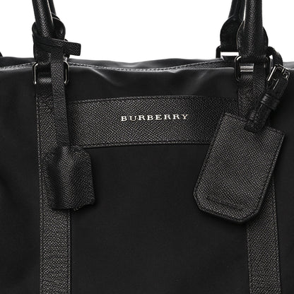 Burberry Calfskin Nylon Duffle Bag Black 10 of 10