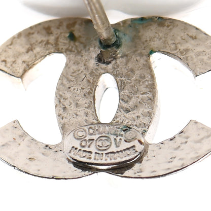 Chanel Crystal CC Earrings Silver 4 of 4
