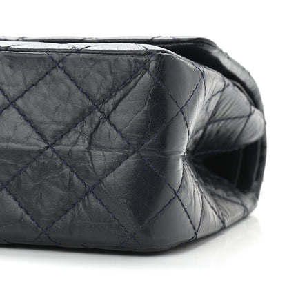 Chanel Aged Calfskin Quilted 2.55 Reissue 226 Flap Navy Blue 9 of 9