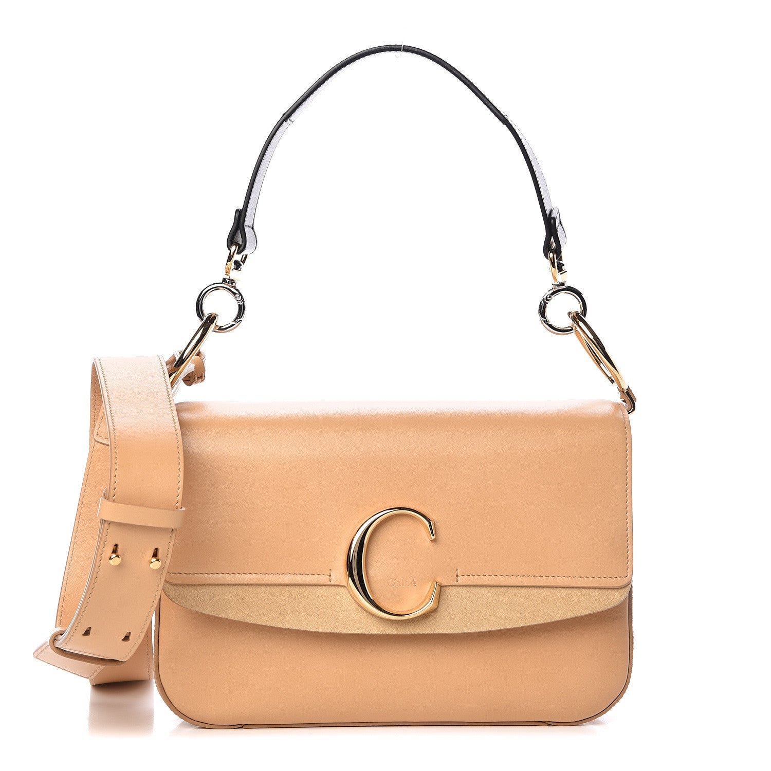 Chloe Calfskin C Double Carry Bleached Brown 1 of 10