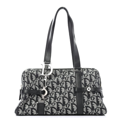 Christian Dior Denim Monogram Charms Shoulder Bag Black 1 of 4