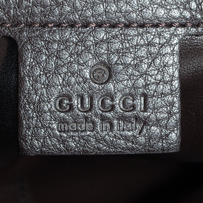 Gucci Deerskin Large Hip Bamboo Hobo Dark Cocoa 6 of 7