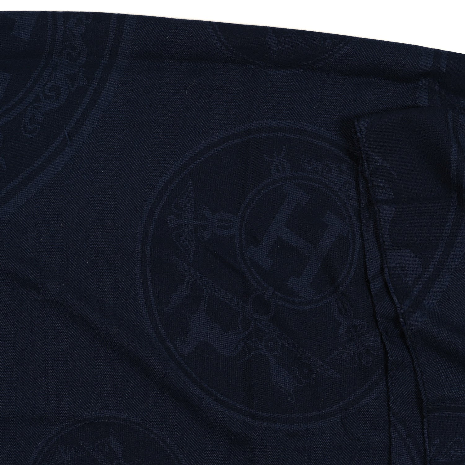 Hermes Cashmere Silk New Libris Poncho Bleu De Chine 4 of 4