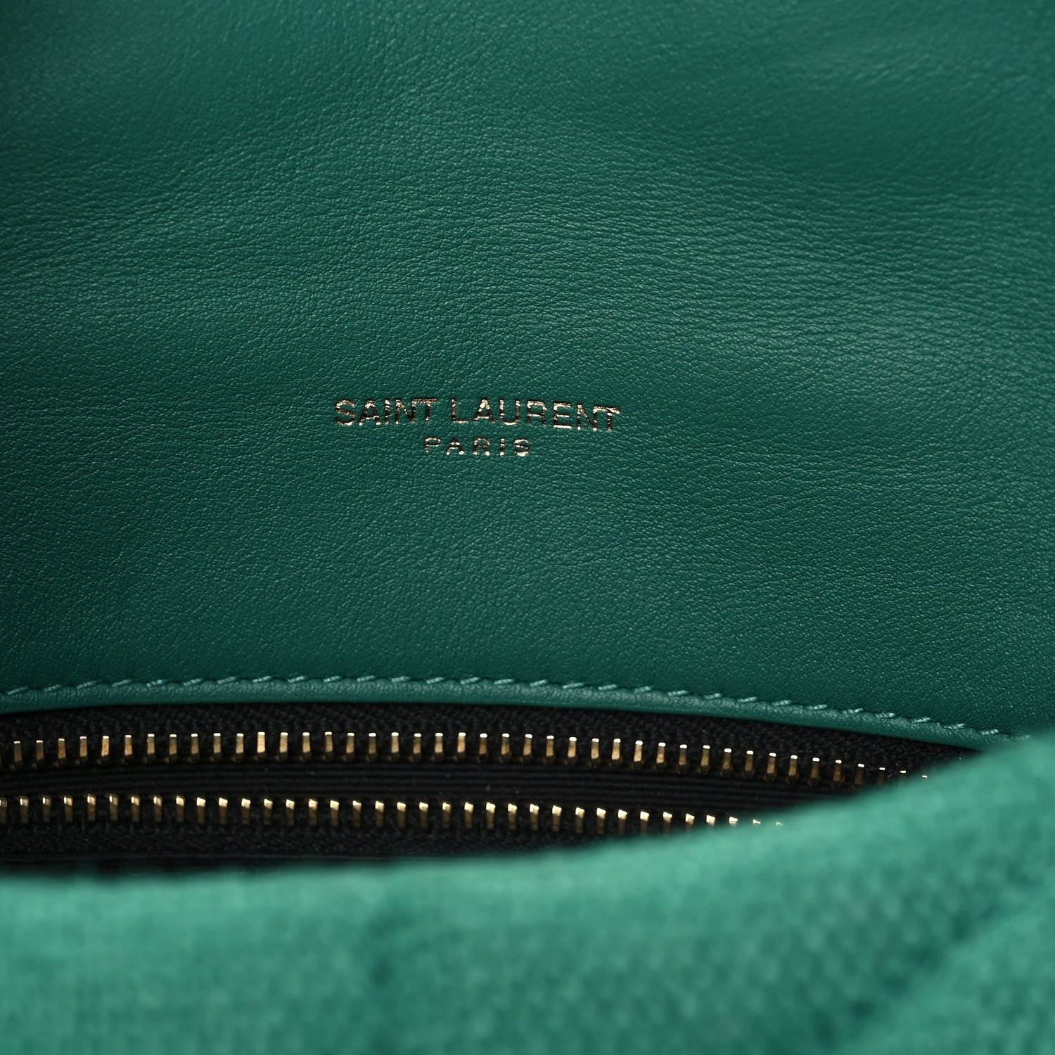 Saint Laurent Canvas Quilted Toy Loulou Puffer Monogram Chain Satchel Basil 6 of 10
