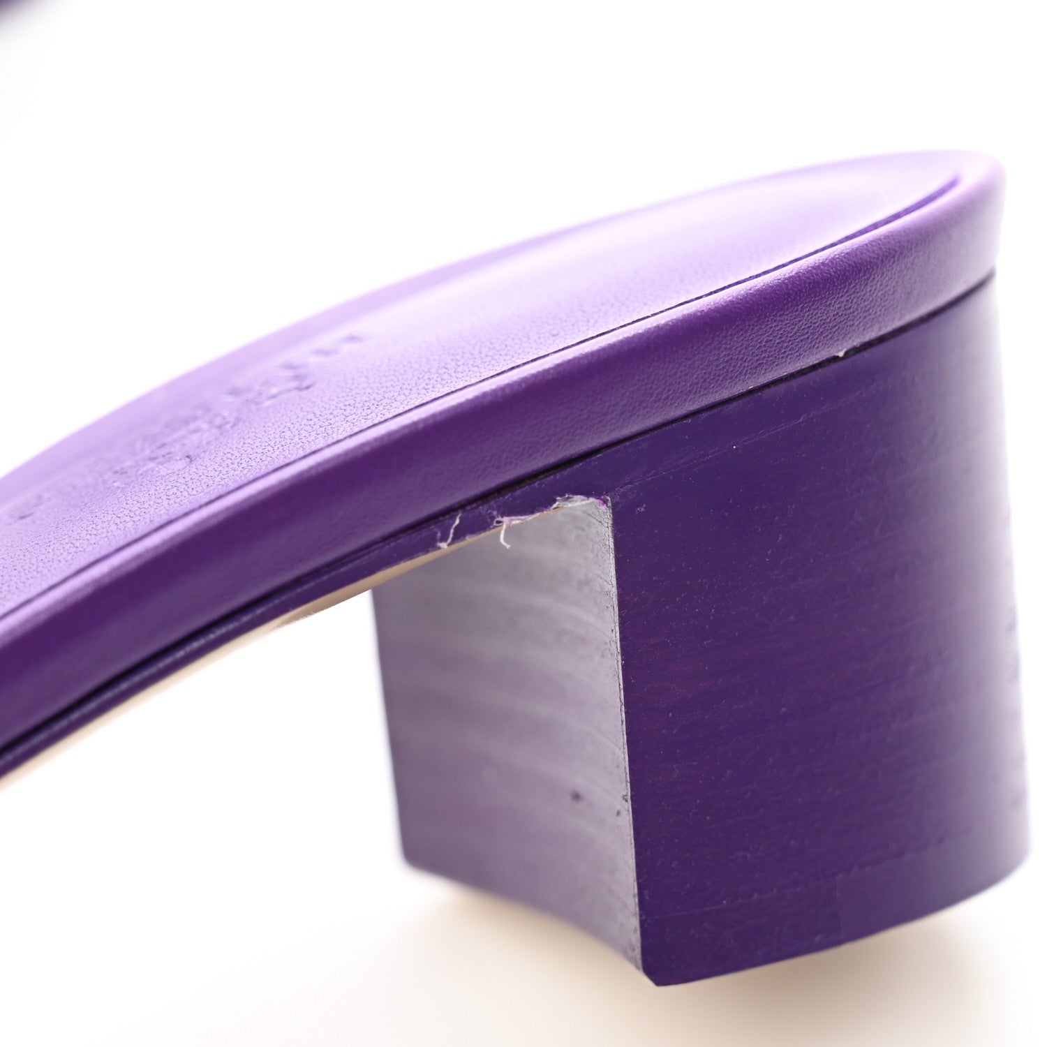 Hermes Calfskin Oasis Sandals 37 Violet Majorette 9 of 12