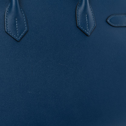 Hermes Madame Calfskin Birkin Sellier 30 Deep Blue 11 of 12