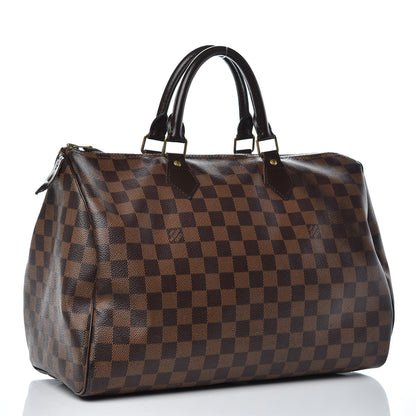 Louis Vuitton Damier Ebene Speedy 35 3 of 17