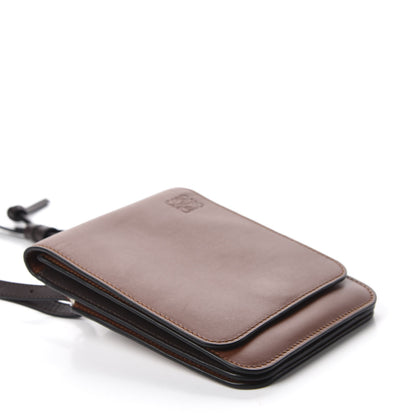 Loewe Smooth Calfskin Gusset Flat Crossbody Cognac 4 of 9