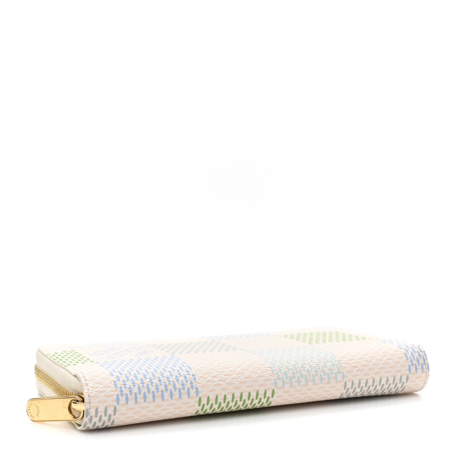 Louis Vuitton Damierlicious Zippy Wallet Pistachio Green 4 of 14