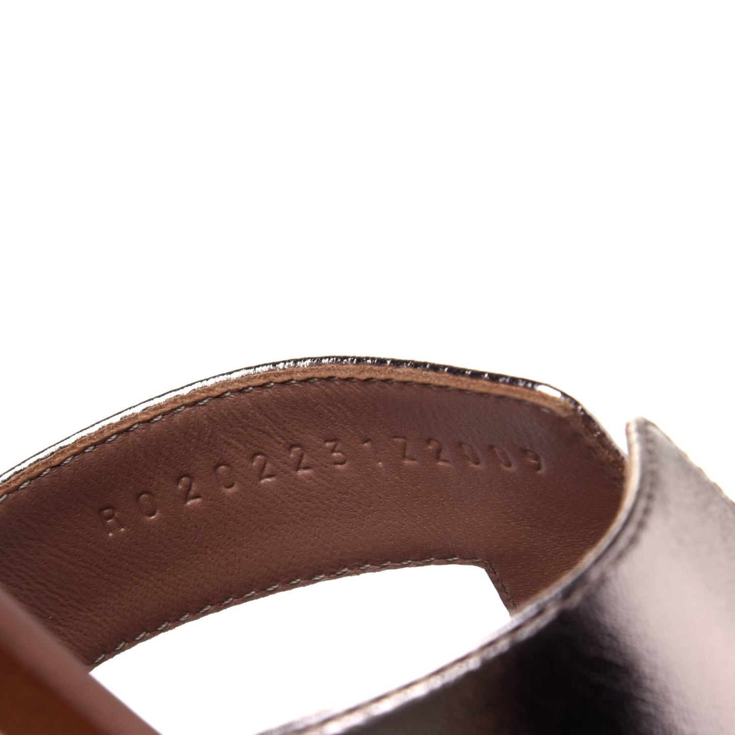 Metallic Nappa Oran Sandals 40 Rose Dore