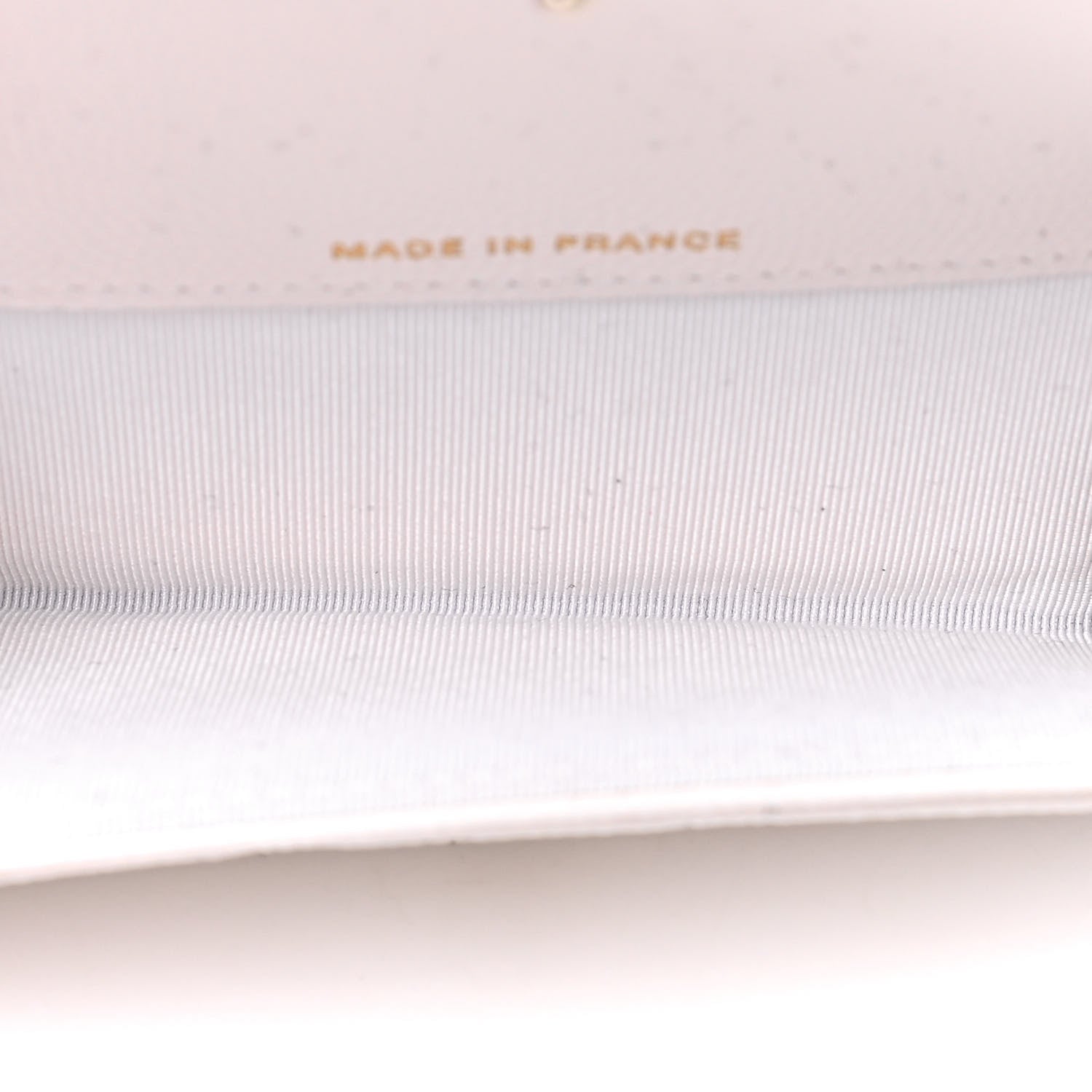 Chanel Caviar Quilted Flap Card Holder Wallet White 4 of 4