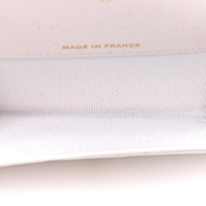 Chanel Caviar Quilted Flap Card Holder Wallet White 4 of 4