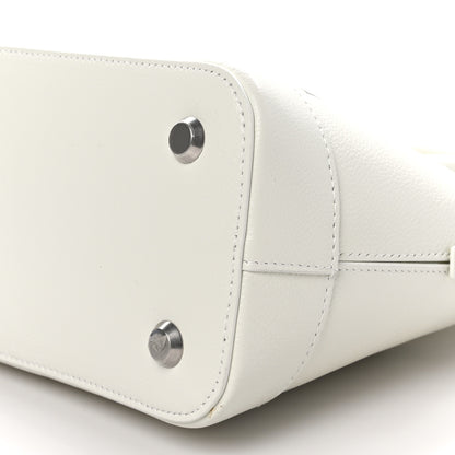 Balenciaga Signature Grained Calfskin Logo S Ville Top Handle Bag White Black 10 of 10