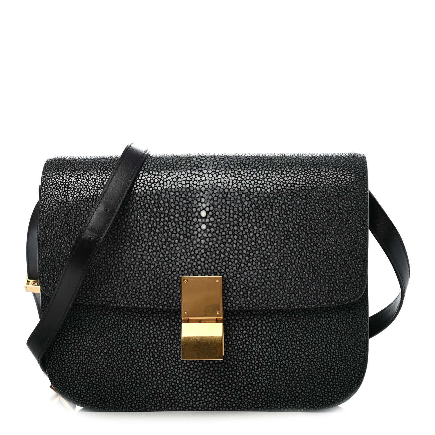Celine Stingray Medium Classic Box Flap Bag Black 1 of 5