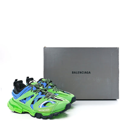 Balenciaga Mesh Nylon Metallic Fabric Womens Track Sneakers 39 Blue Green 9 of 9
