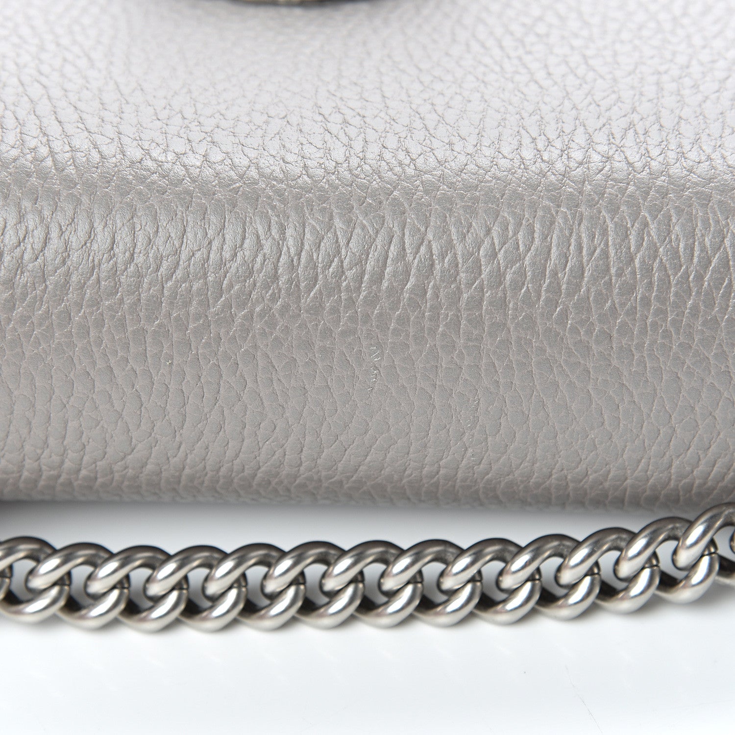 Gucci Pebbled Calfskin Small Dionysus Shoulder Bag Dusty Grey 10 of 11