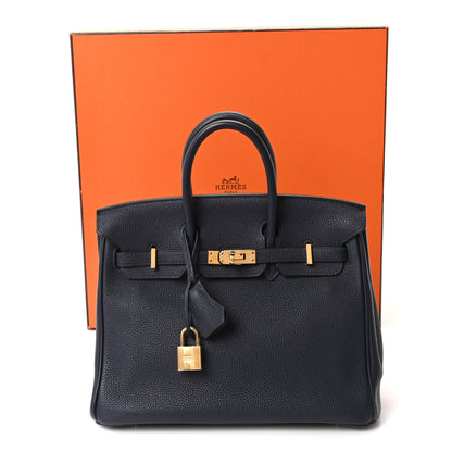 Hermes Togo Birkin 25 Bleu Nuit 10 of 10