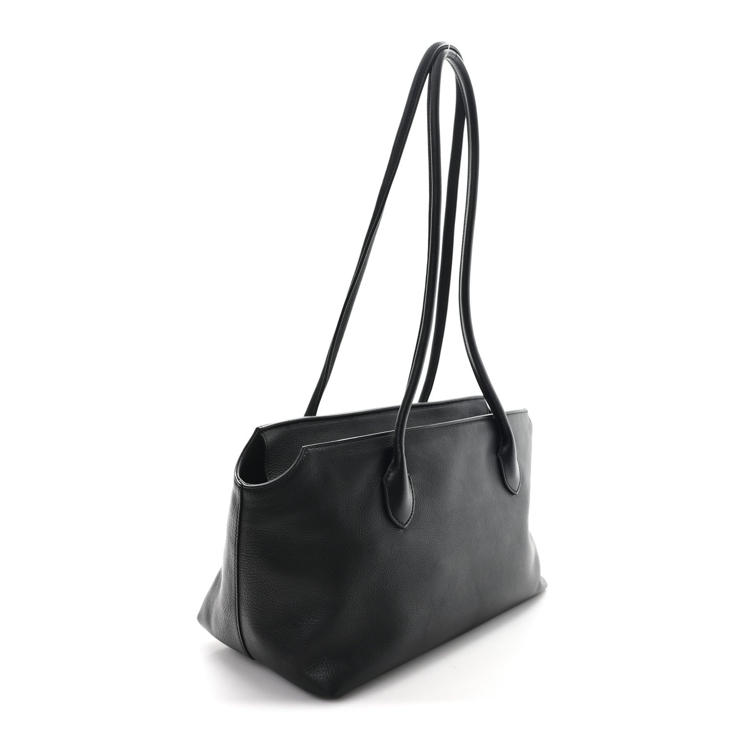 Grained Calfskin Terrasse Bag Black