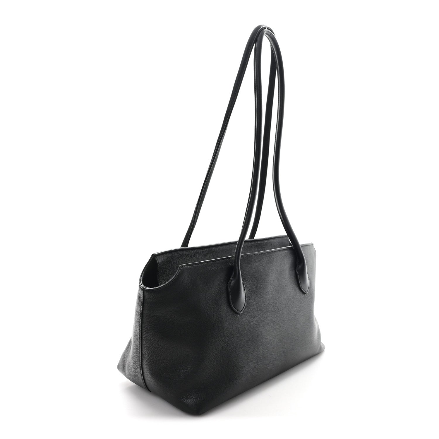The Row Grained Calfskin Terrasse Bag Black 2 of 10