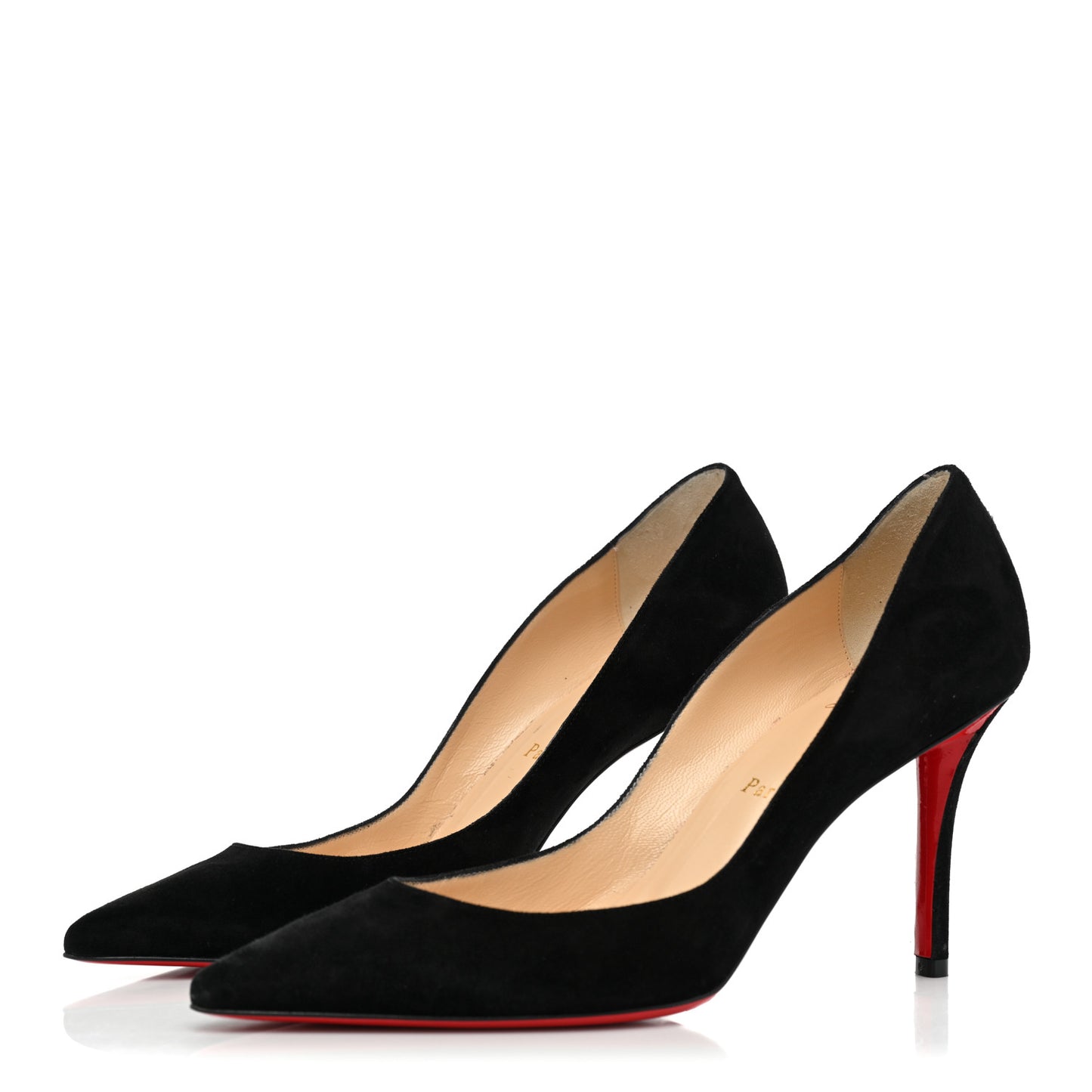 Suede Pailette Pigalle Follies 85 Pumps 38.5 Black