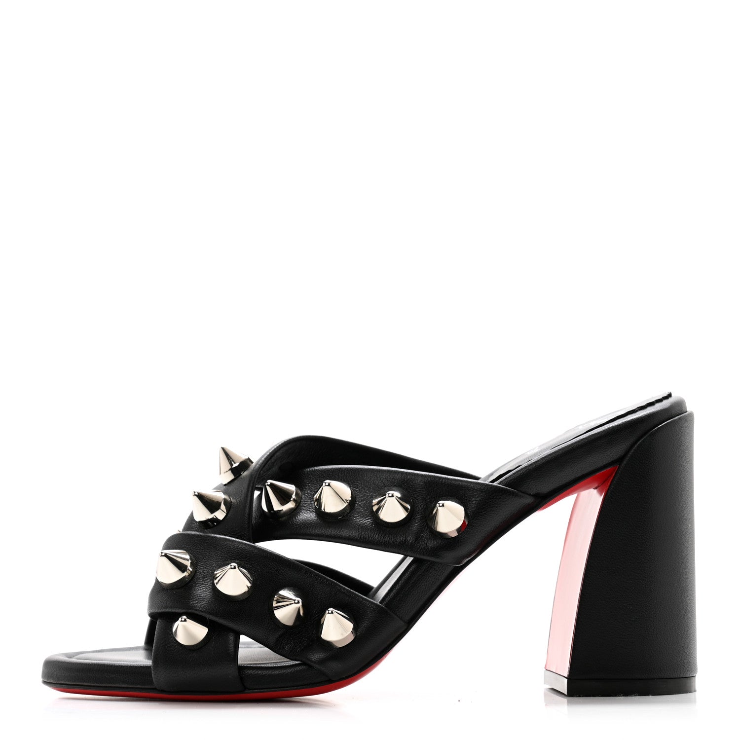 Christian Louboutin Nappa Spika Club 85 Sandals 38 Black 1 of 8