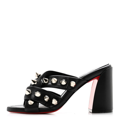 Christian Louboutin Nappa Spika Club 85 Sandals 38 Black 1 of 8