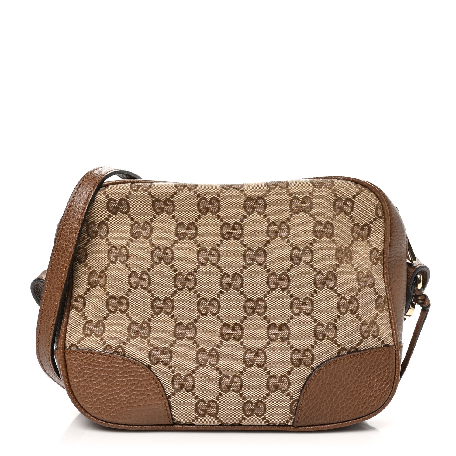 Gucci Monogram Mini Bree Messenger Bag Beige Tabacco 1 of 10
