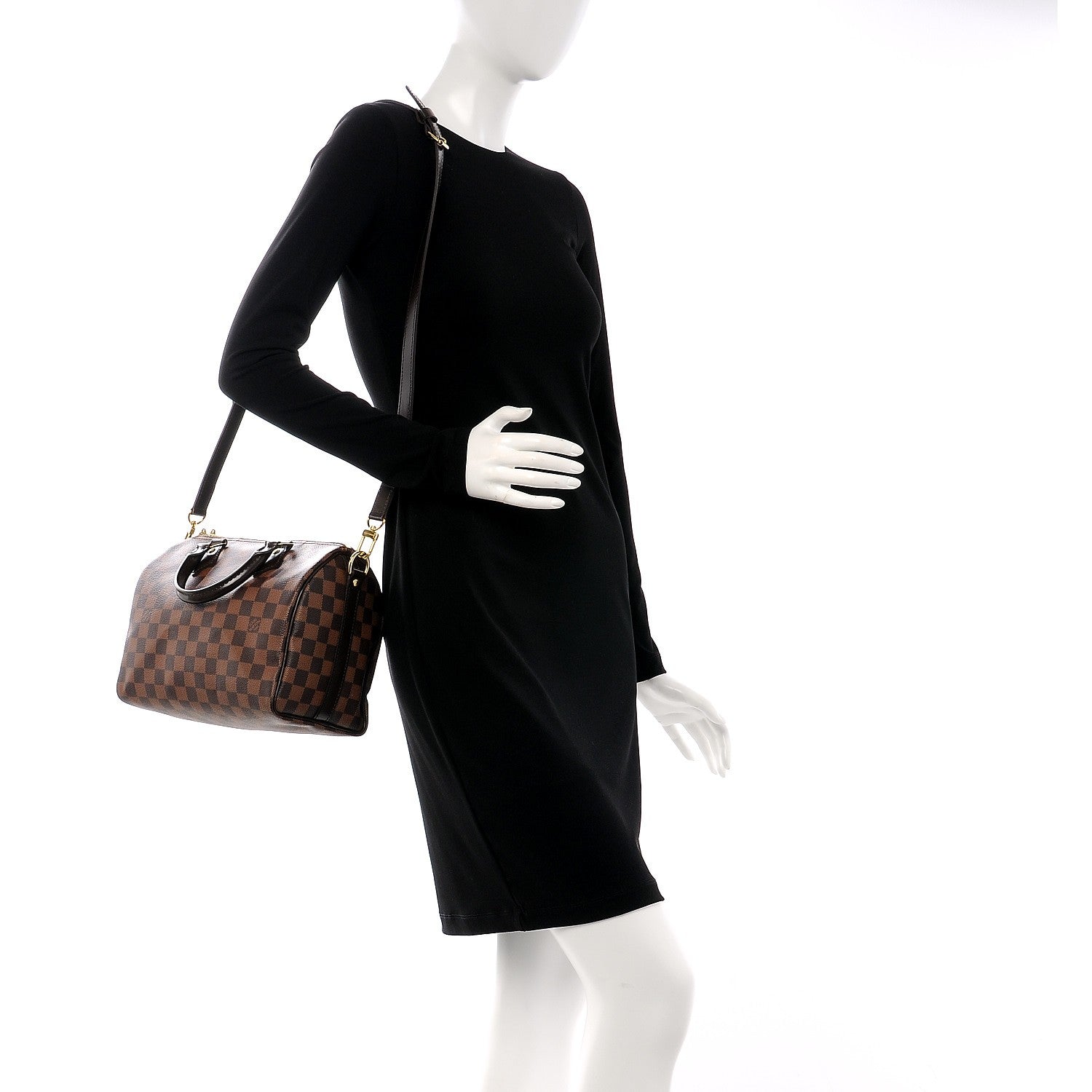 Louis Vuitton Damier Ebene Speedy Bandouliere 25 3 of 10