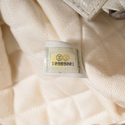 Chanel Distressed Caviar Outdoor Ligne Tote White 7 of 7