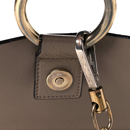 Chloe Calfskin Suede Medium Faye Shoulder Bag Motty Grey 11 of 14