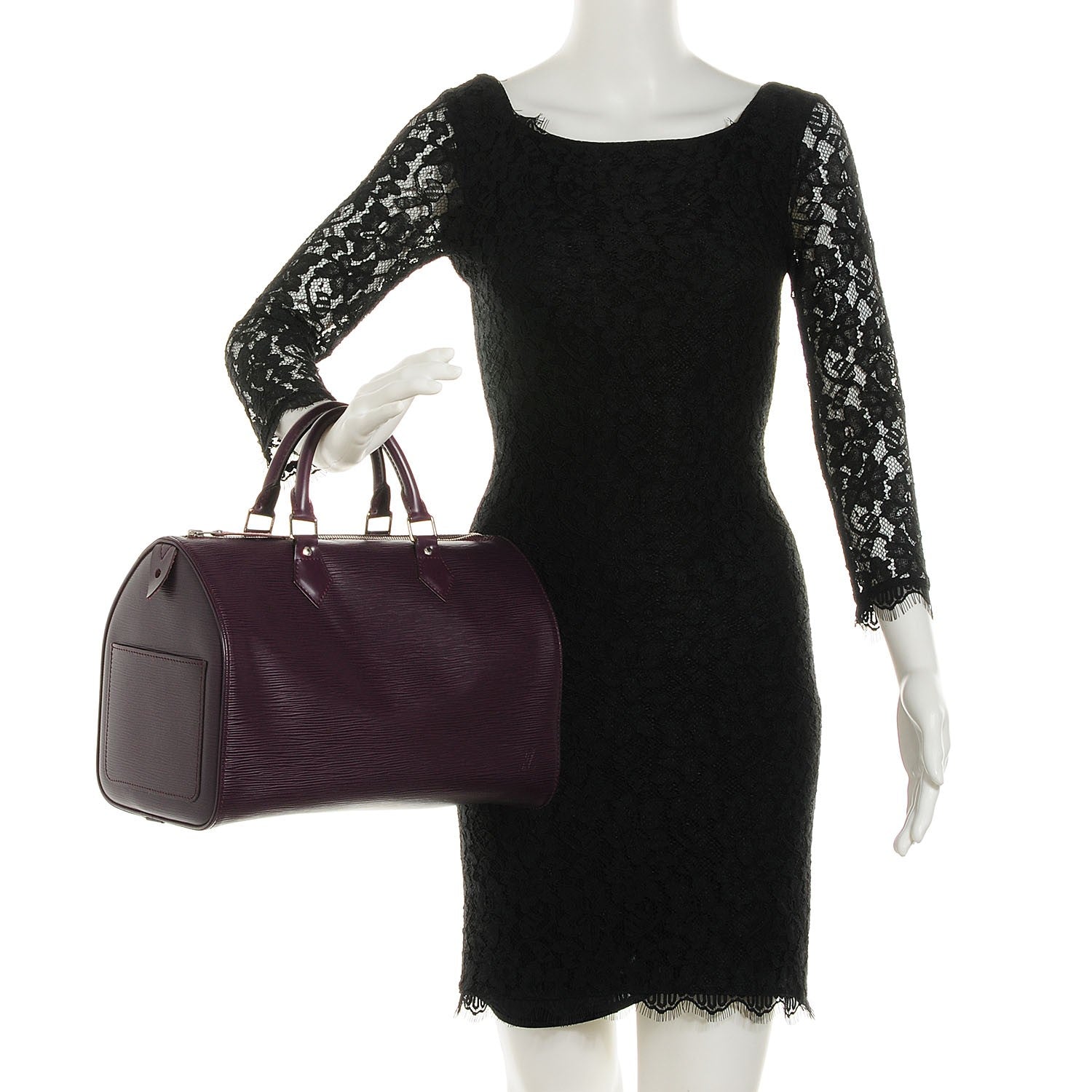 Louis Vuitton Epi Speedy 30 Cassis 2 of 8