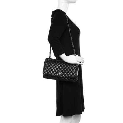 Chanel Iridescent Calfskin Small New Bubble Quilt Flap Black 2 of 10