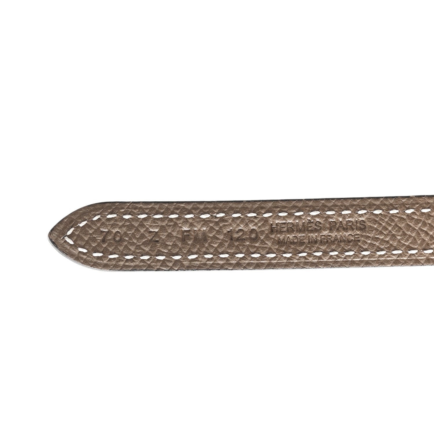Hermes Swift Epsom 13mm Ancre Belt 70 28 Black Etoupe 3 of 5