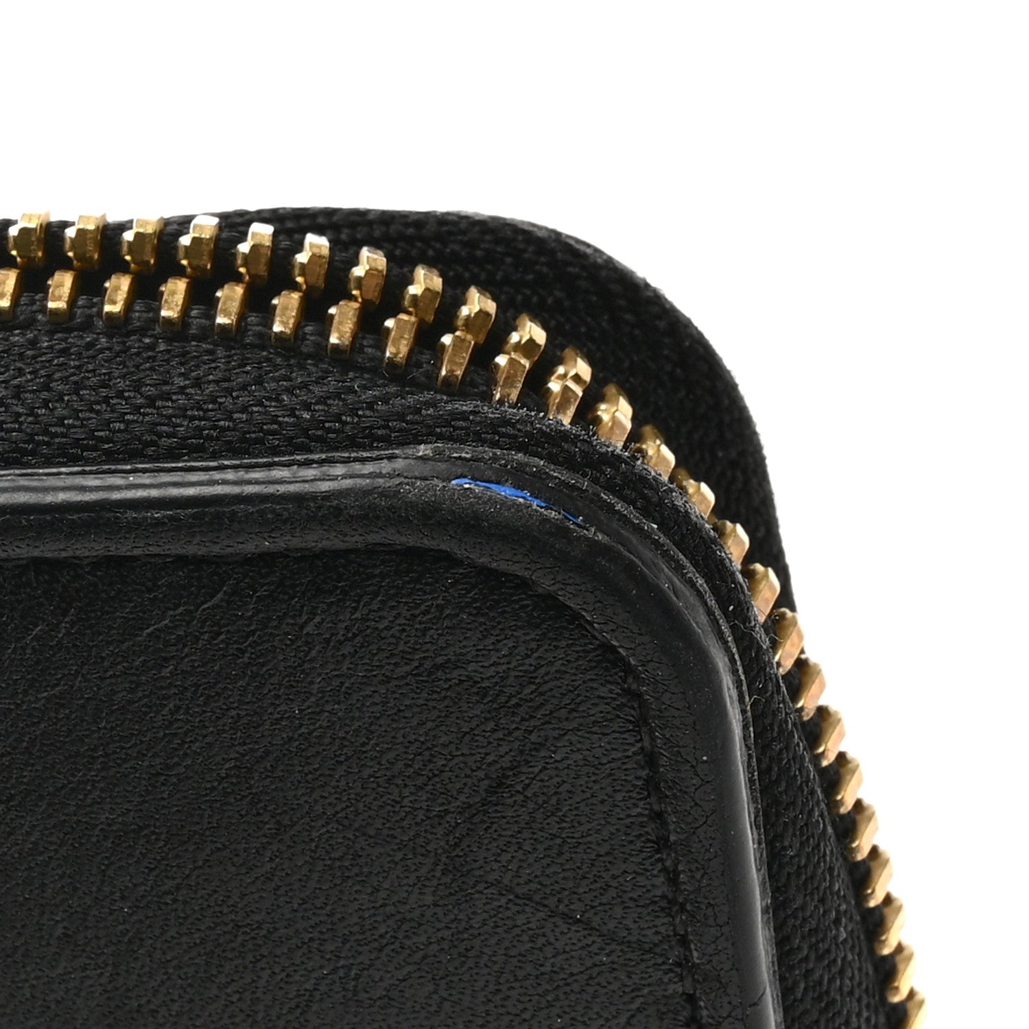 Louis Vuitton Calfskin Colored Monogram Zippy Wallet Blue Black 9 of 10