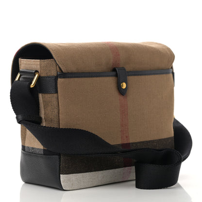 Burberry Canvas Mega Check Small Baildon Messenger Bag Black 3 of 11