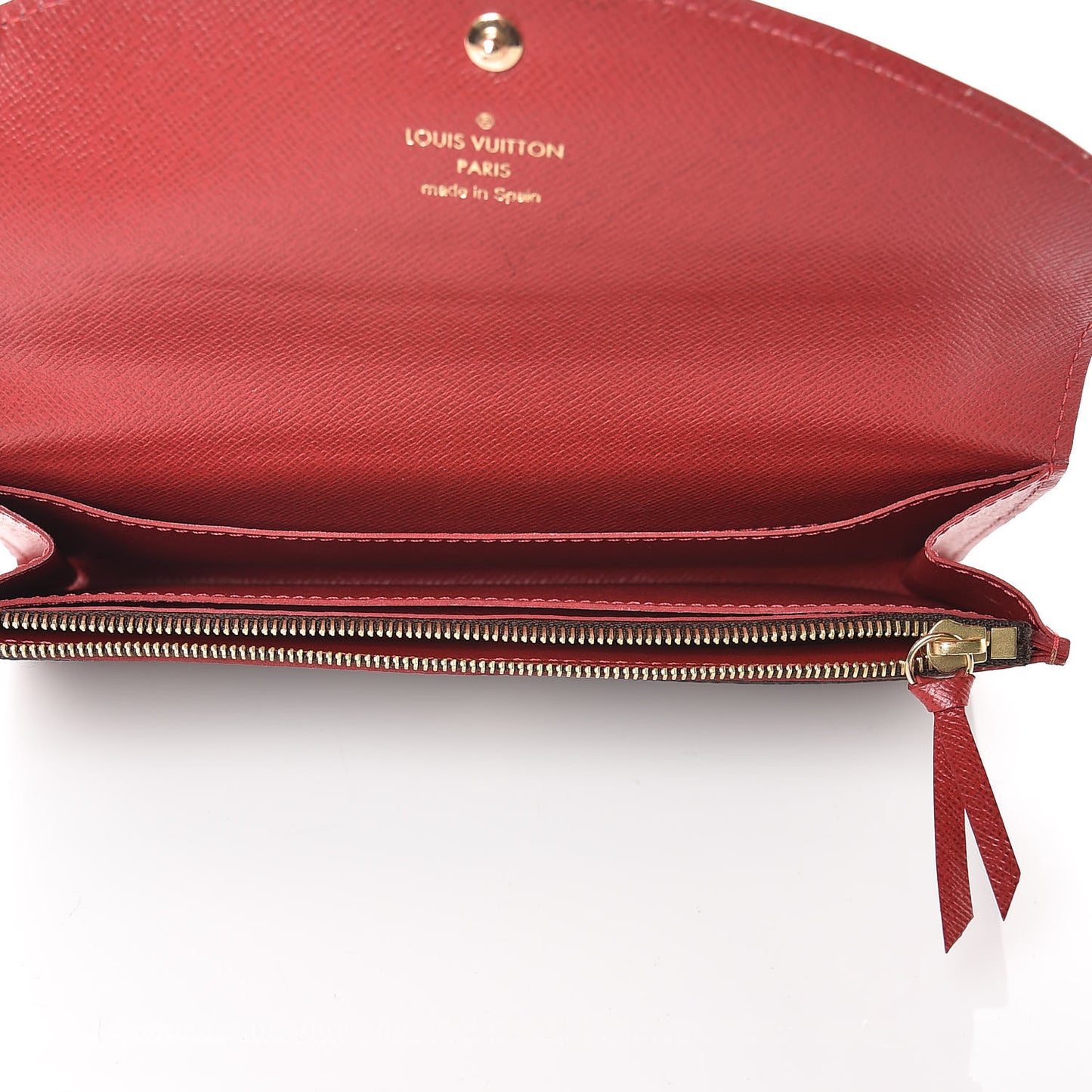 Damier Ebene Caissa Wallet Cherry
