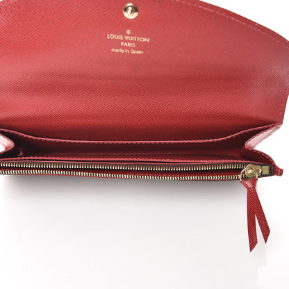 Louis Vuitton Damier Ebene Caissa Wallet Cherry 5 of 10