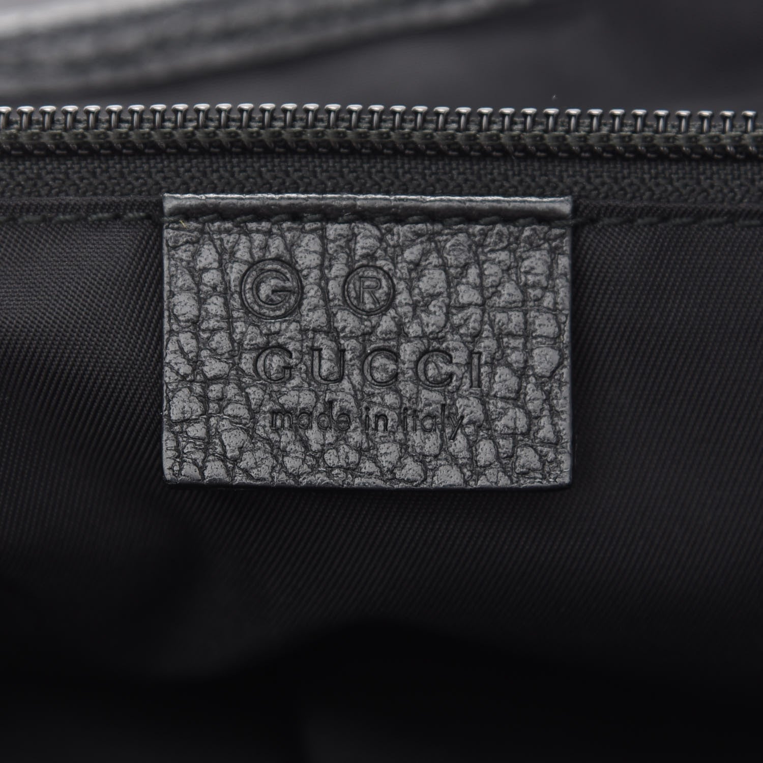 Gucci Nylon Monogram Double Buckle Flap Messenger Bag Black 6 of 9