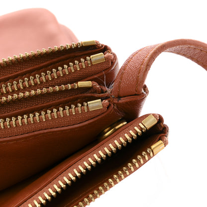 Celine Lambskin Large Trio Crossbody Bag Tan 10 of 12