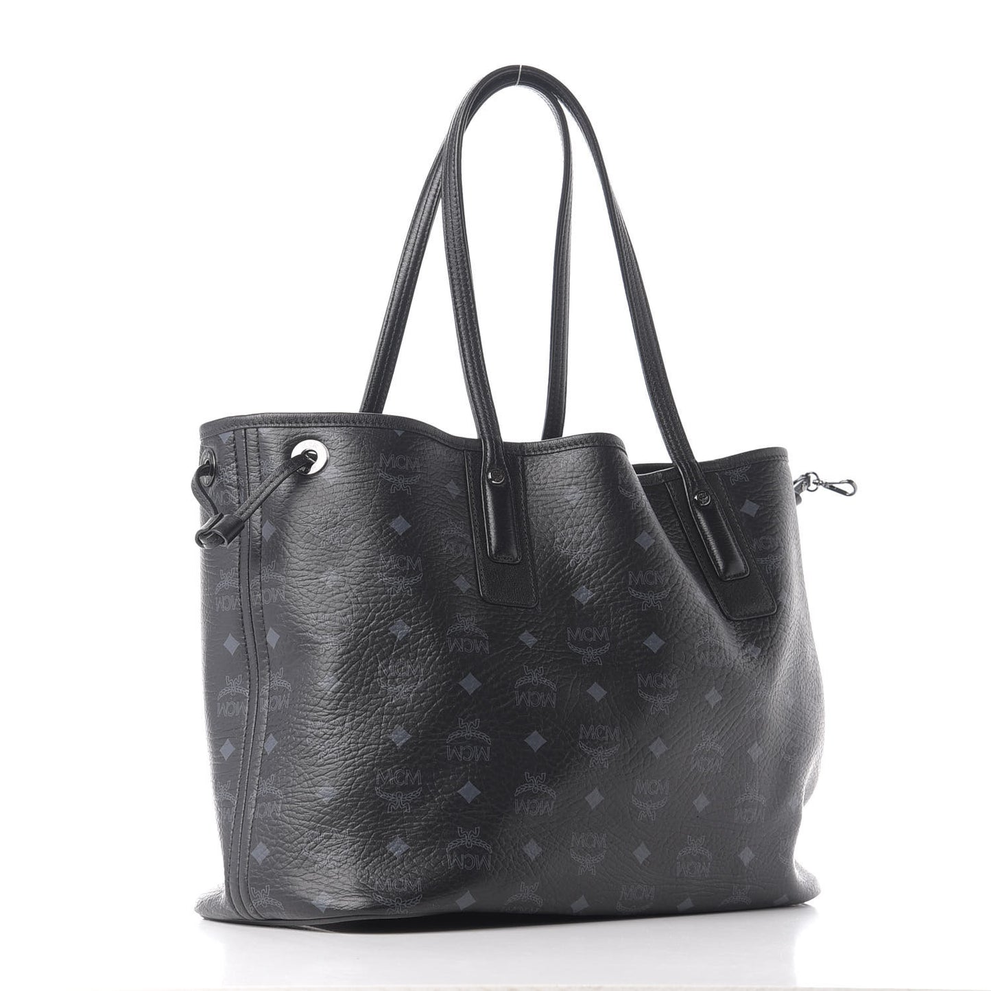 Visetos Medium Liz Reversible Shopper Tote Black