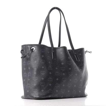 MCM Visetos Medium Liz Reversible Shopper Tote Black 3 of 14